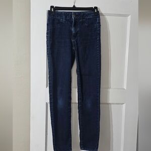 American Eagle Outfitters Indigo Denim Hi Rise Skinny Jeans.